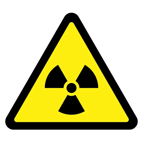 Radyasyon üçgen işareti — Stok Vektör