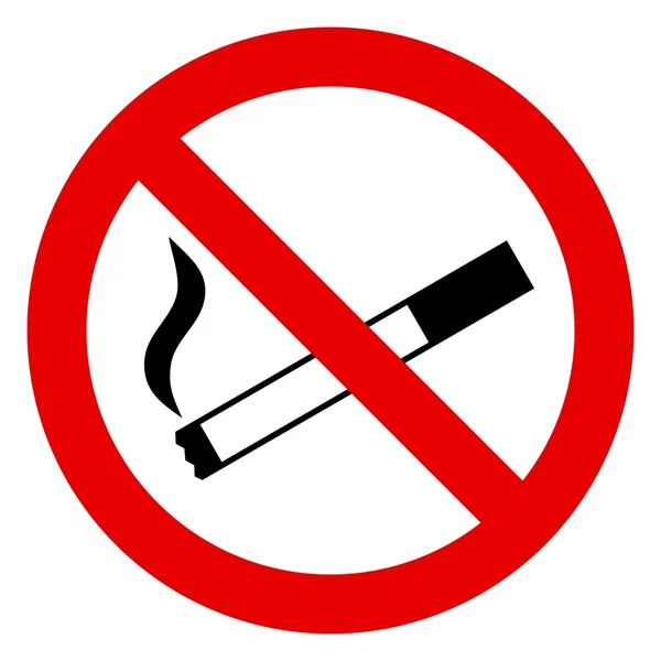 Geen teken van roken — Stockvector
