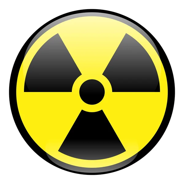 Strahlung rundes Zeichen Symbol — Stockfoto