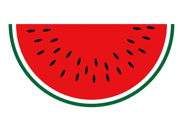 Scheibe Wassermelone — Stockvektor