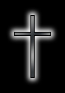 Black Christian Cross clipart