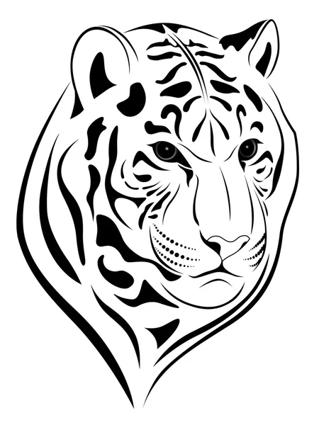 Tigre, tatuaggi — Vettoriale Stock