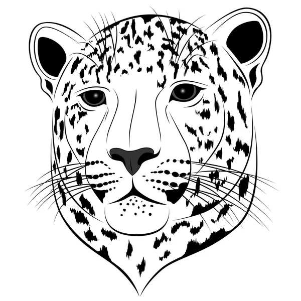 Leopard, tatuering — Stock vektor