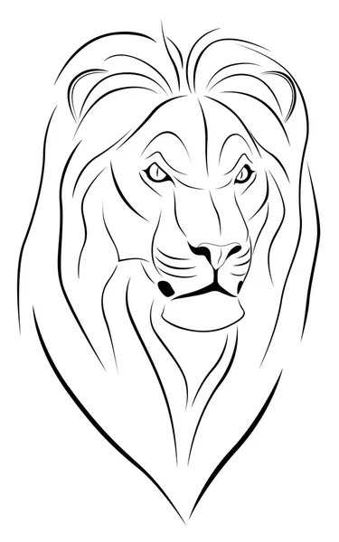 Lion, Tattoo — Stock Vector