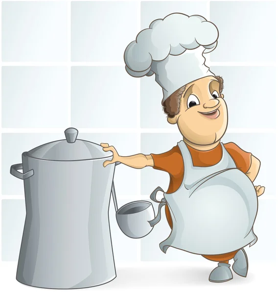 Chief cooker — Stock Vector
