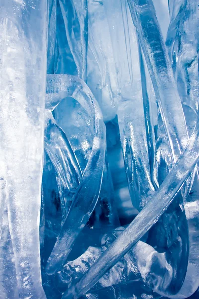 Kék jégcsapok — Stock Fotó