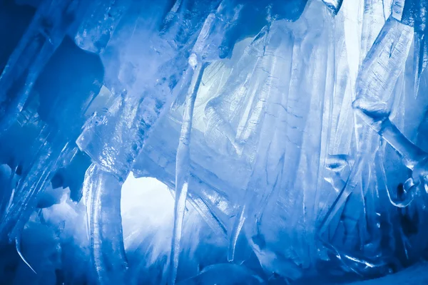 파란 얼음 동굴 — 스톡 사진