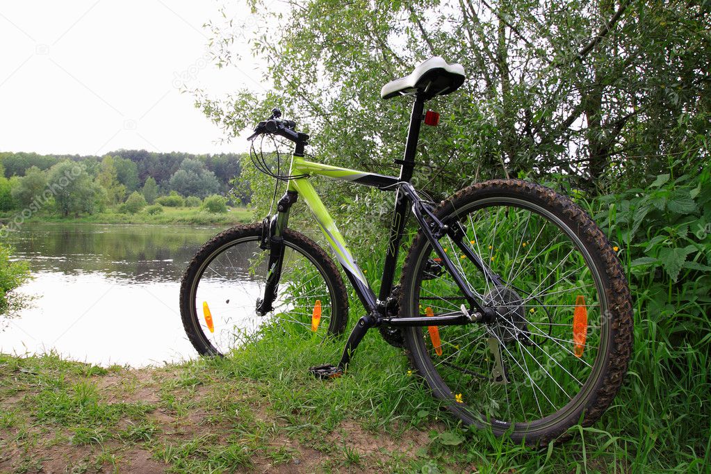 Cycling near the lake