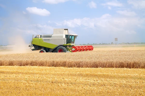 Combinação para colheita de trigo — Fotografia de Stock