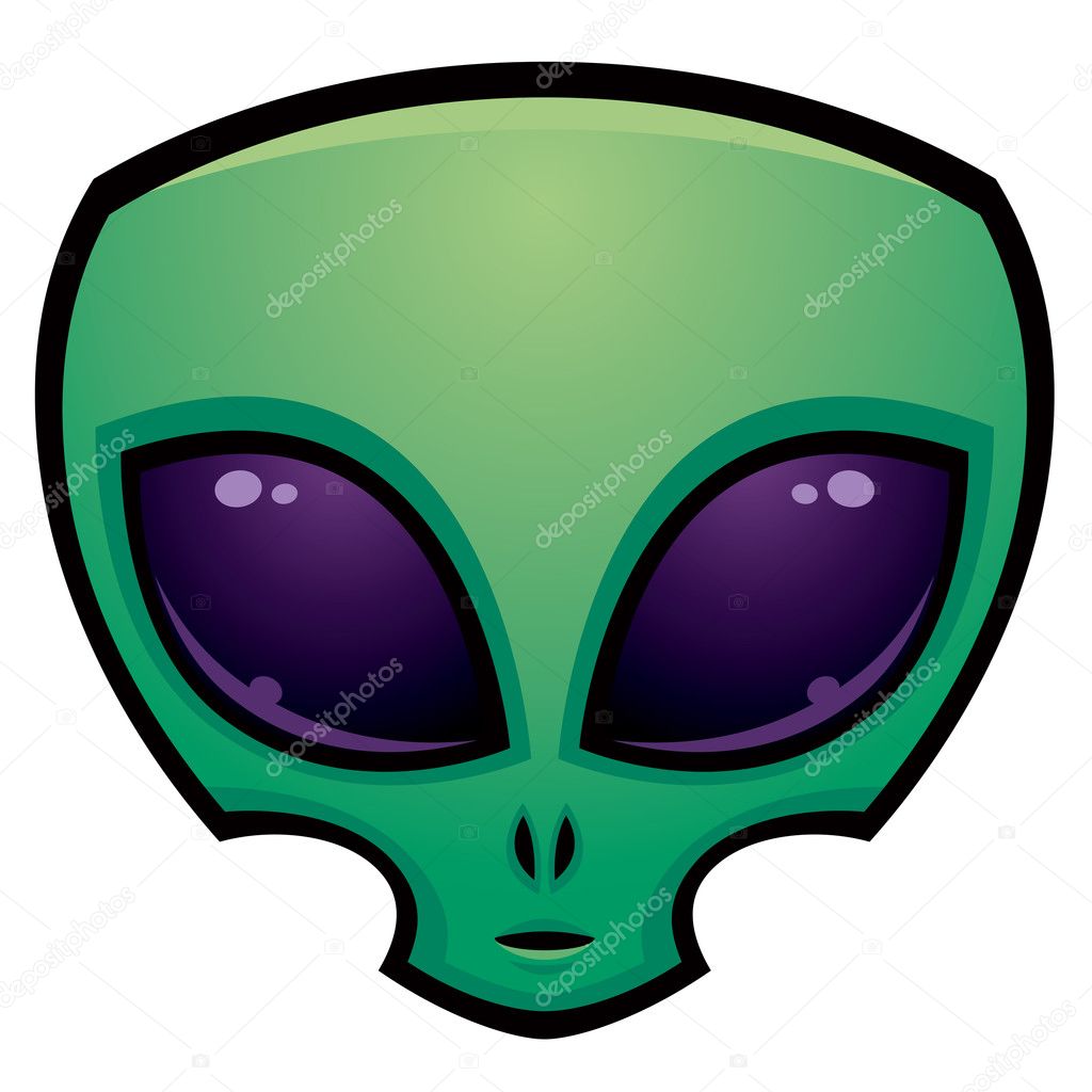 Alien Head Icon Stock Vector Image by ©fizzgig #3611159