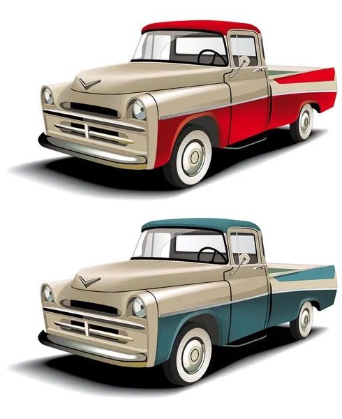 Pickup im Stil der 50er Jahre — Stockvektor
