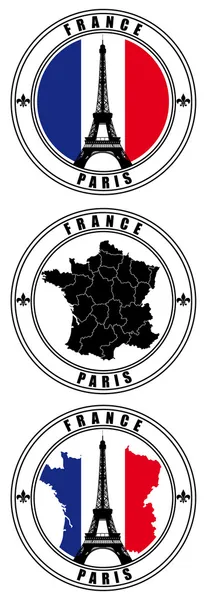 ตราประทับฝรั่งเศส — ภาพเวกเตอร์สต็อก