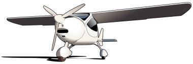 Sporting airplane clipart