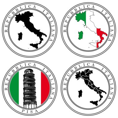 Italian Stamp clipart