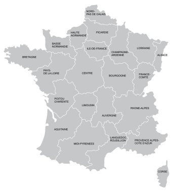 French map clipart