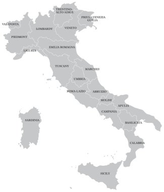 Italian map clipart