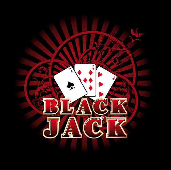 Siyah jack — Stok Vektör