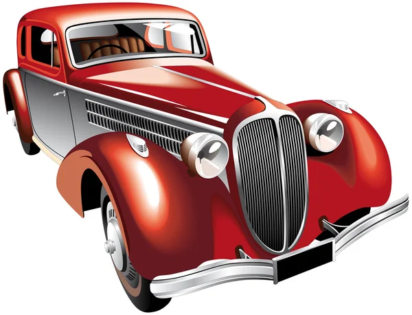 Luxuoso carro vintage — Vetor de Stock