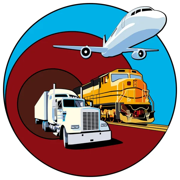 Güterverkehr — Stockvektor