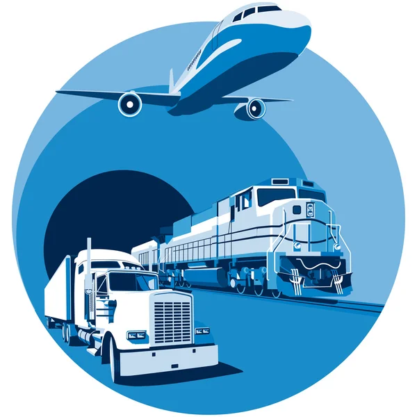 Transport de marchandises — Image vectorielle