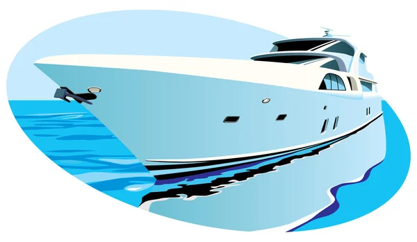 Luxusní jachta — Stockový vektor