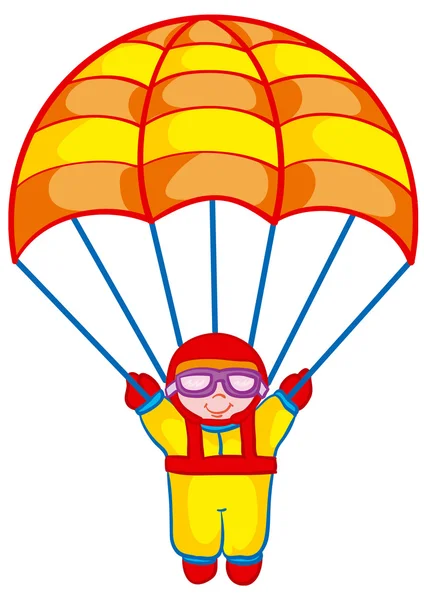 Parachutiste — Image vectorielle