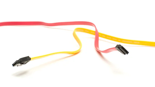 Два кабеля SATA — стоковое фото