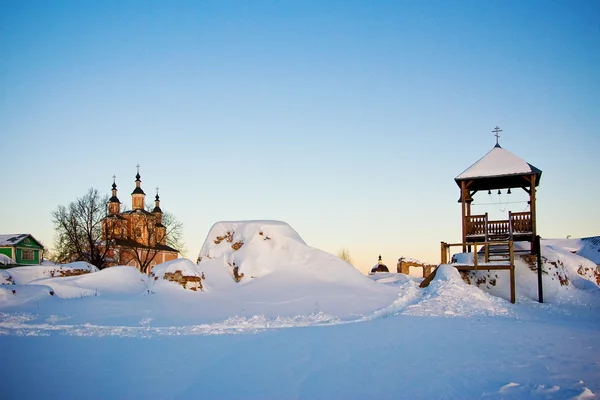 Campanile al monastero di Svensky — Foto Stock