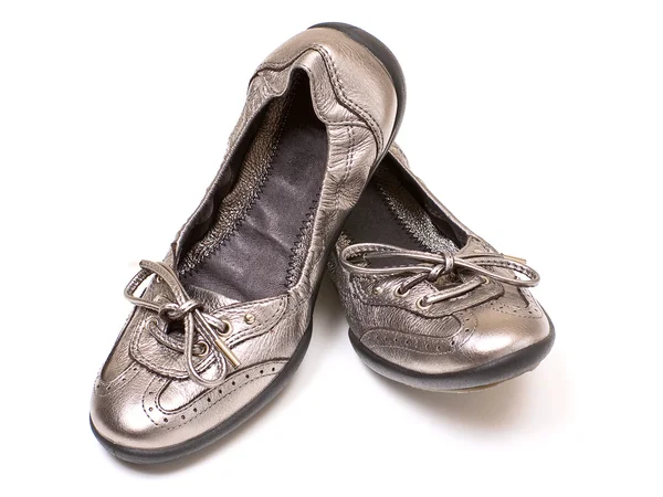 Zilveren schoenen — Stockfoto