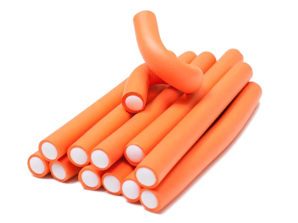 Orange curlers — Stock Photo, Image