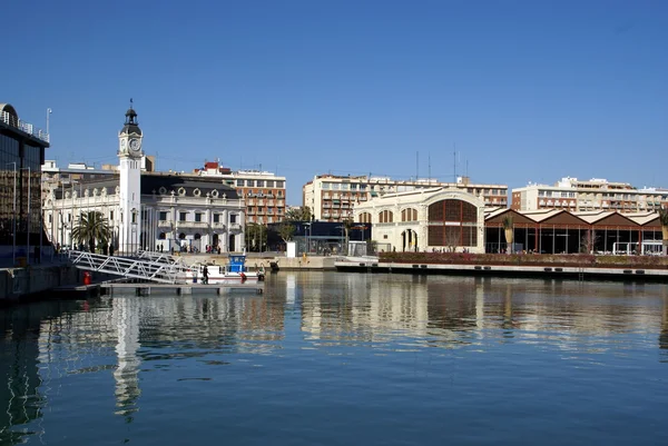 瓦伦西亚港口-西班牙的意见 — 图库照片
