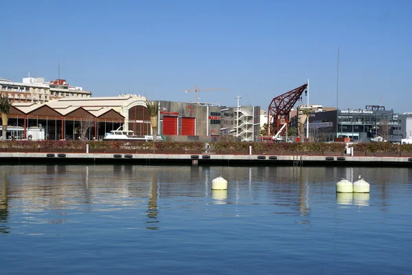 stock image Views of the port of Valencia - Spain