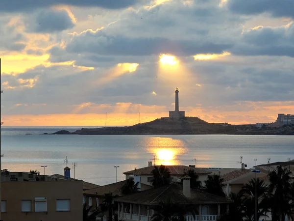 Lighthouse in Cabo de Palos, Cartagena , — Stock Photo, Image
