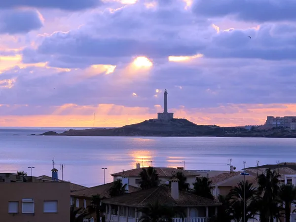 Lighthouse in Cabo de Palos, Cartagena , — Stock Photo, Image