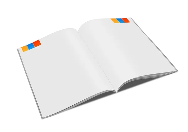 Illustratie van boek op witte pagina — Stockfoto