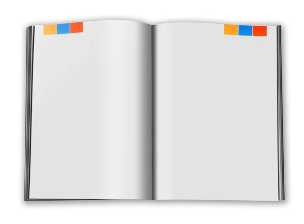 Illustration des Buches auf weißem Hintergrund — Stockfoto