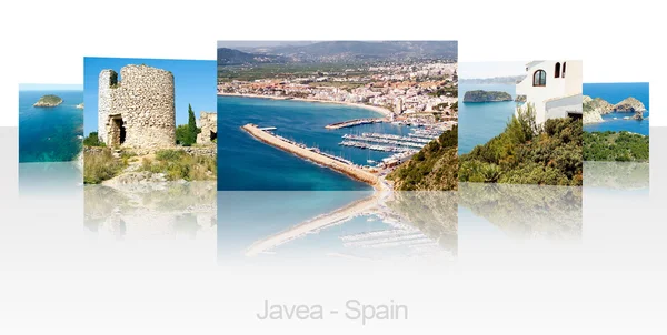 Collection of pictures of the city Javea — Stock Photo, Image