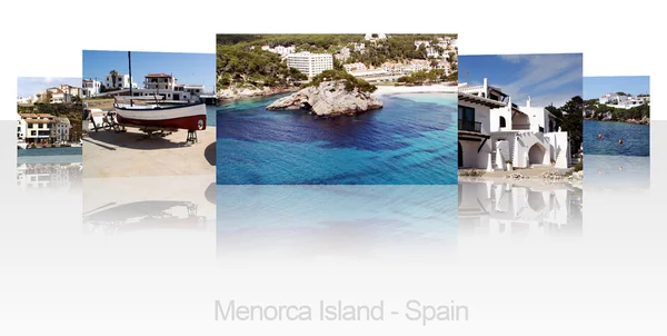 Collection of pictures of the Menorca Is — Stock Photo, Image