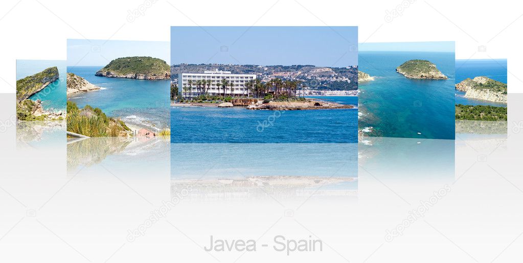 Collection of pictures of the city Javea