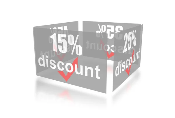Percentage of trade discounts — Stock Photo, Image