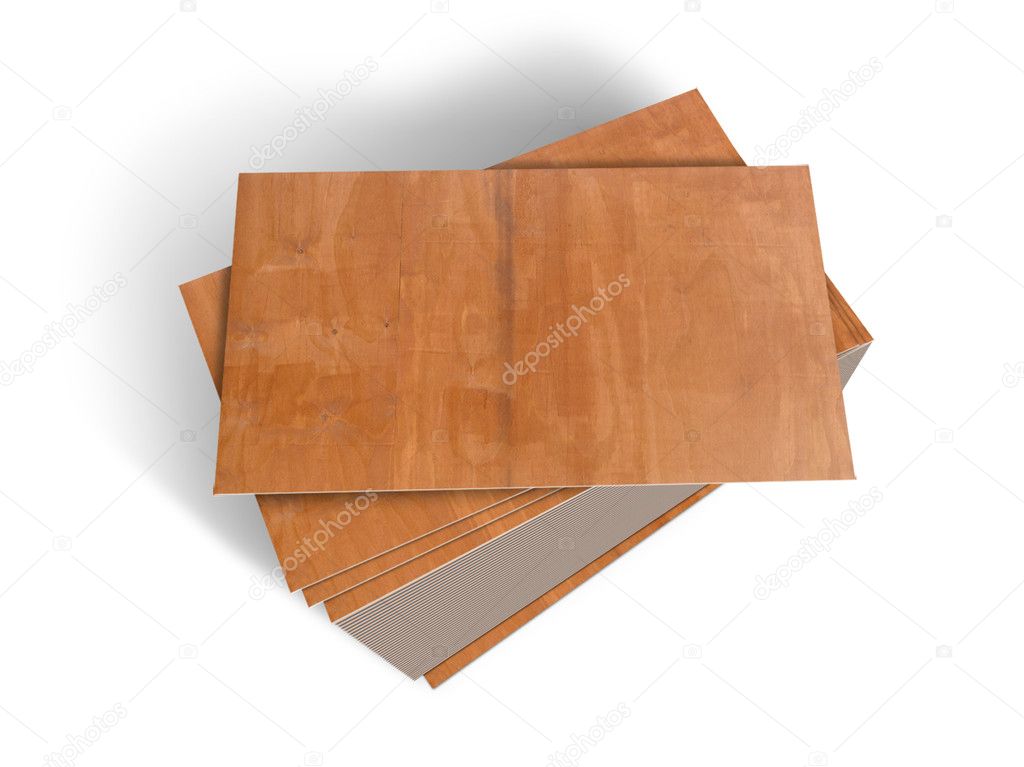 WOOD PANELS ON A WHITE BACKGROUND