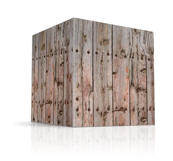 Cubi in diversi tipi di legno — Foto Stock