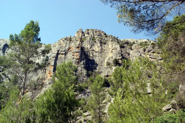Rivier kloven cabriel, natuurpark in Spanje — Stockfoto