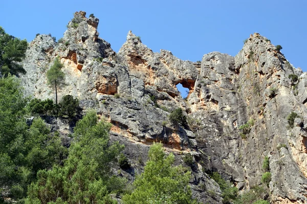 川渓谷 cabriel、スペインの自然公園 — ストック写真