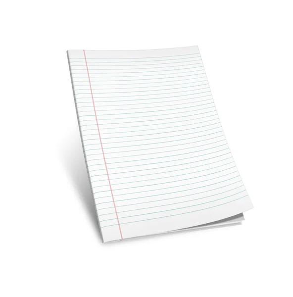 Beyaz zemin üzerinde 3D çizim oflined notebook — Stok fotoğraf