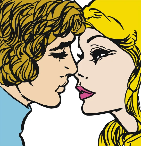 Illustration of a pair of lovers — Stock Photo, Image