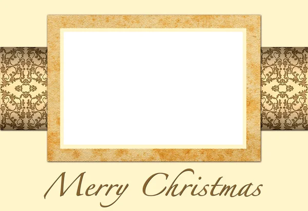 Ilustration de carte de Noël pour ajouter votre photo — Photo