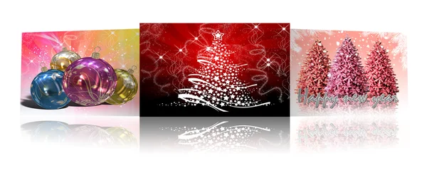 Illustration weihnachtlicher Hintergrund, Weihnachtskarte — Stockfoto