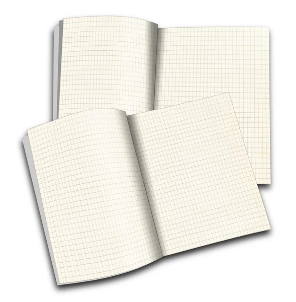 Ilustracja kwadrat notatnik, dziennik, pamiętnik — Zdjęcie stockowe
