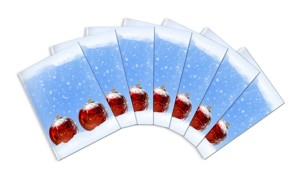 एक सफेद पृष्ठभूमि पर 3 डी रेंडर क्रिसमस बुक — स्टॉक फ़ोटो, इमेज
